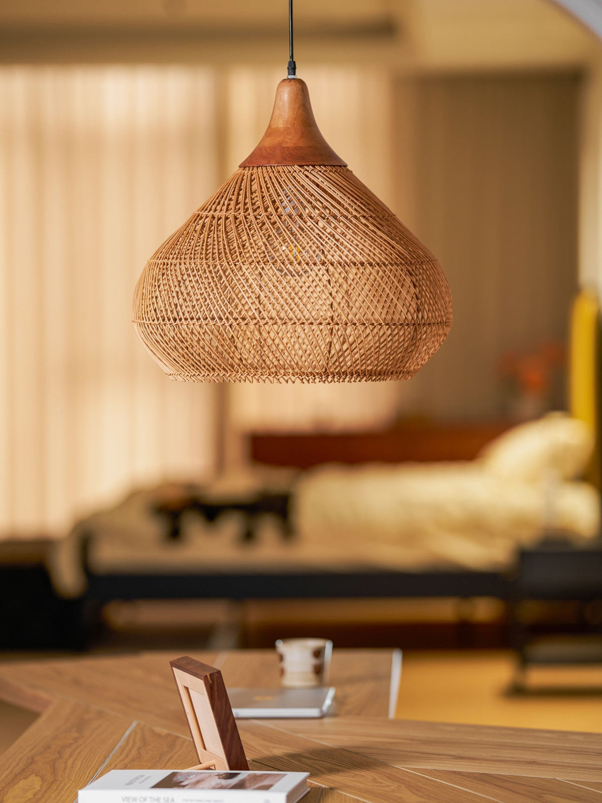 Clairstone Rattan Pendant Light