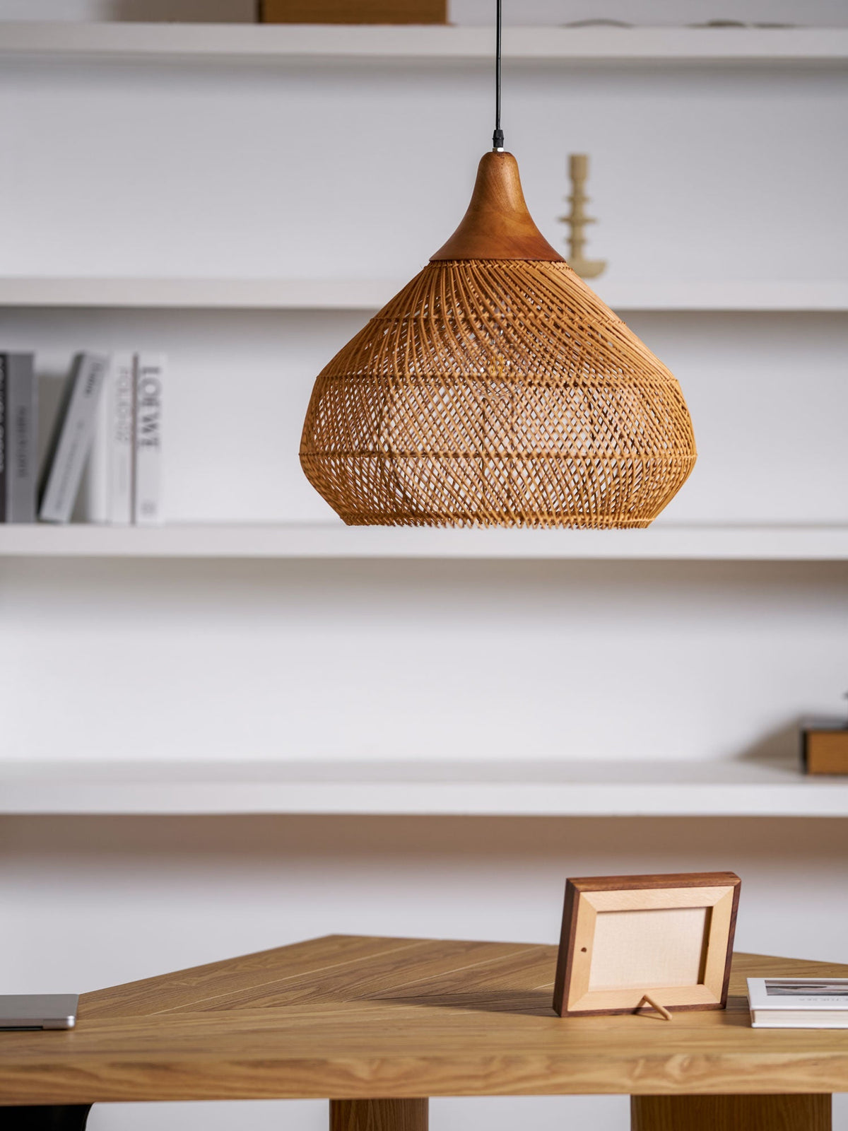 Clairstone Rattan Pendant Light