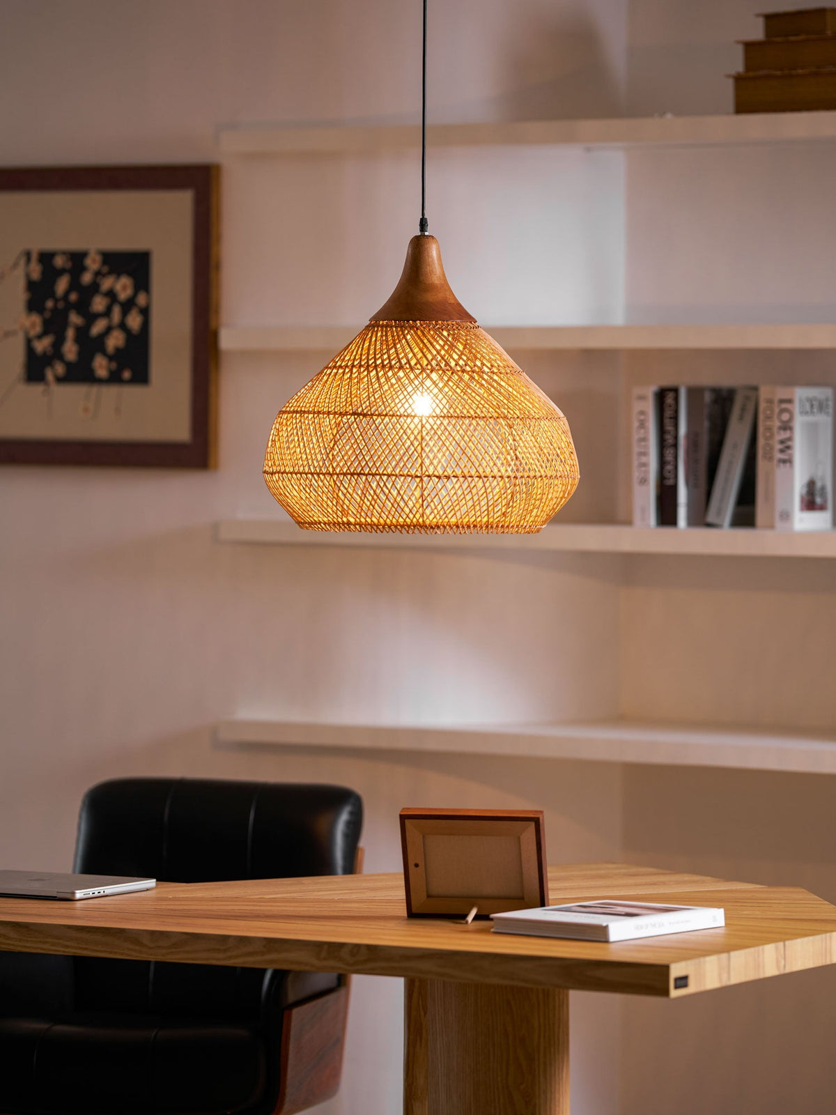 Clairstone Rattan Pendant Light