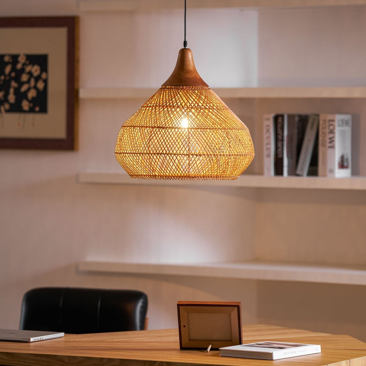 Clairstone Rattan Pendant Light