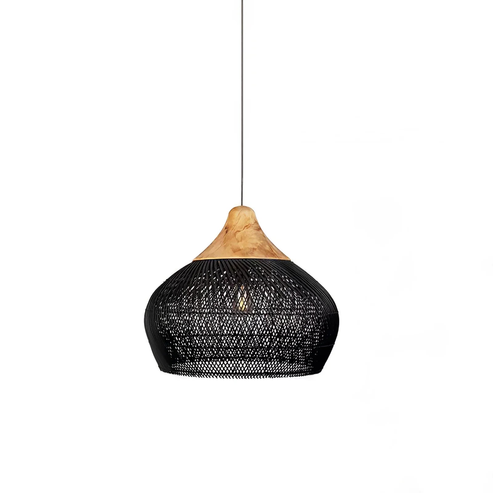 Melina Braided Rattan Pendant Light