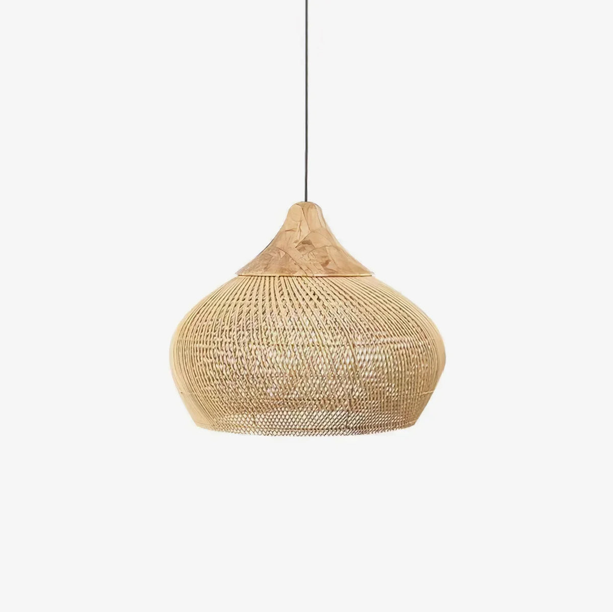 Melina Braided Rattan Pendant Light