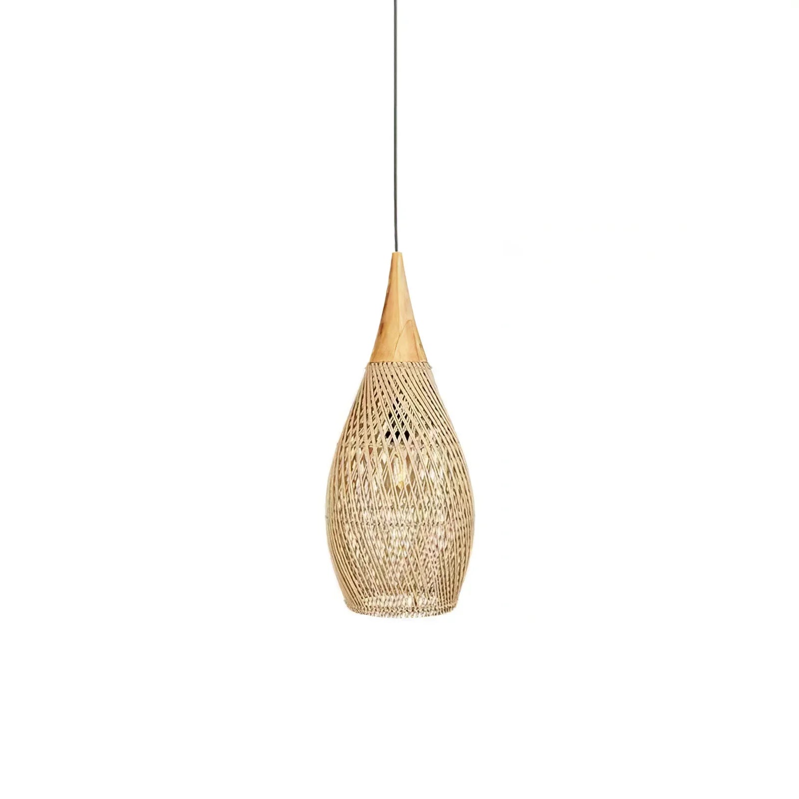 Melina Braided Rattan Pendant Light