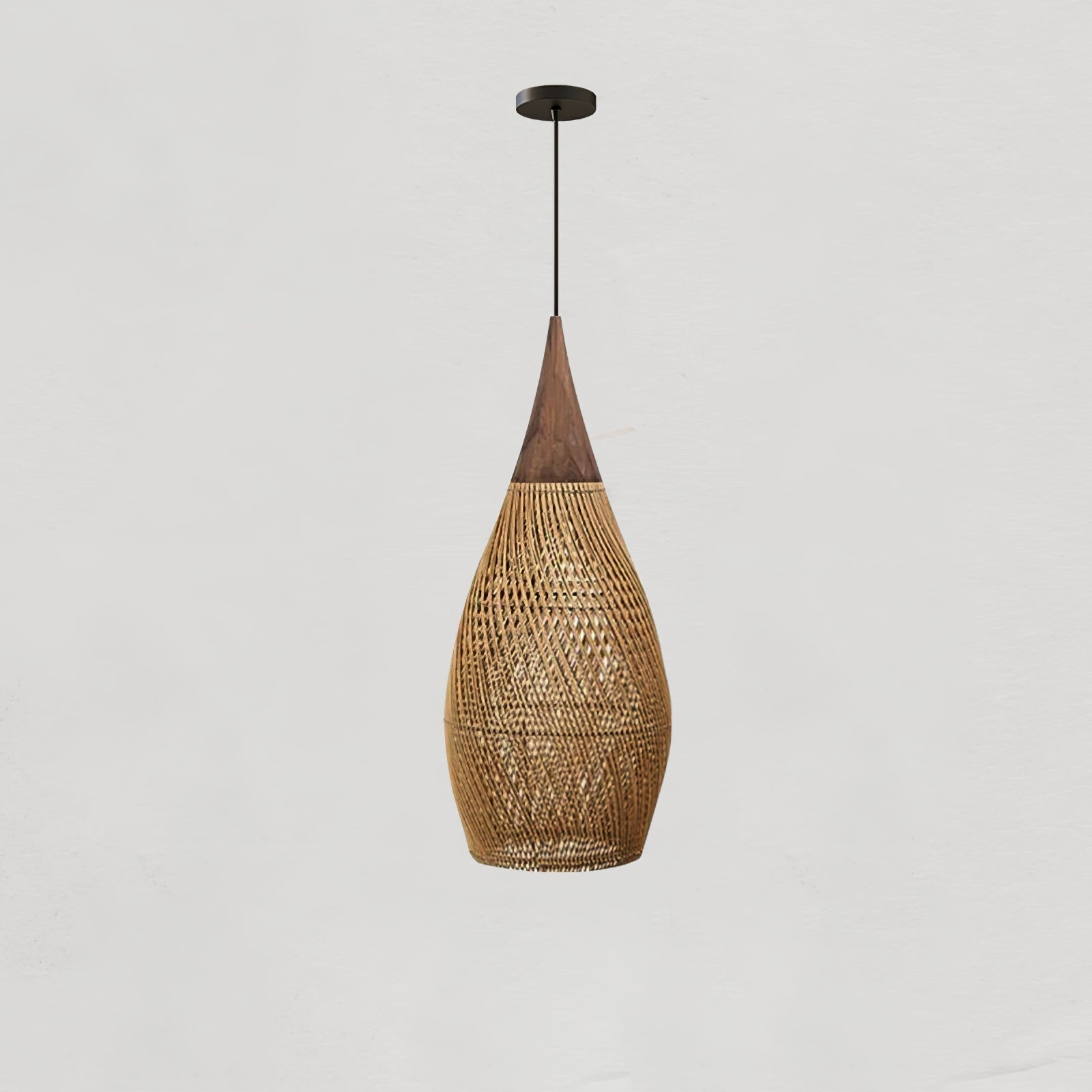 Melina Braided Rattan Pendant Light