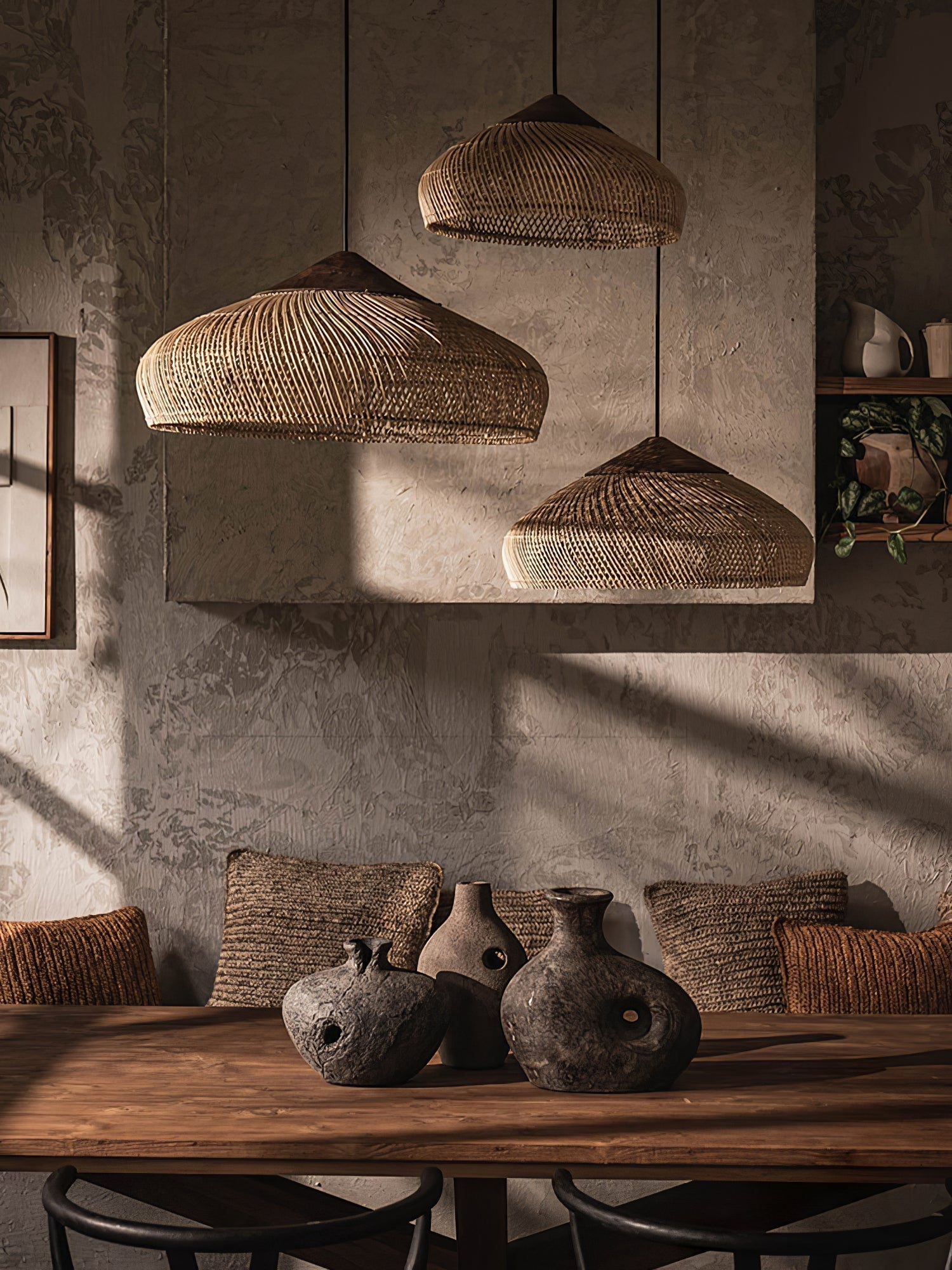 Clairstone Rattan Pendant Light