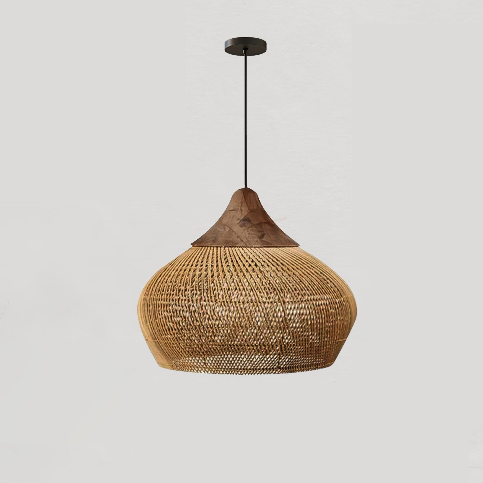 Canirora Pendant Lamp Rattan Swag Woven