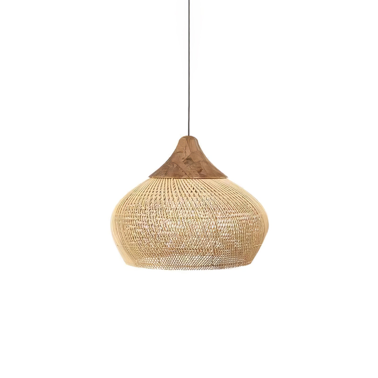 Canirora Pendant Lamp Rattan Swag Woven