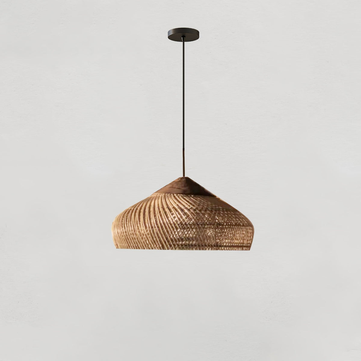 Melina Braided Rattan Pendant Light