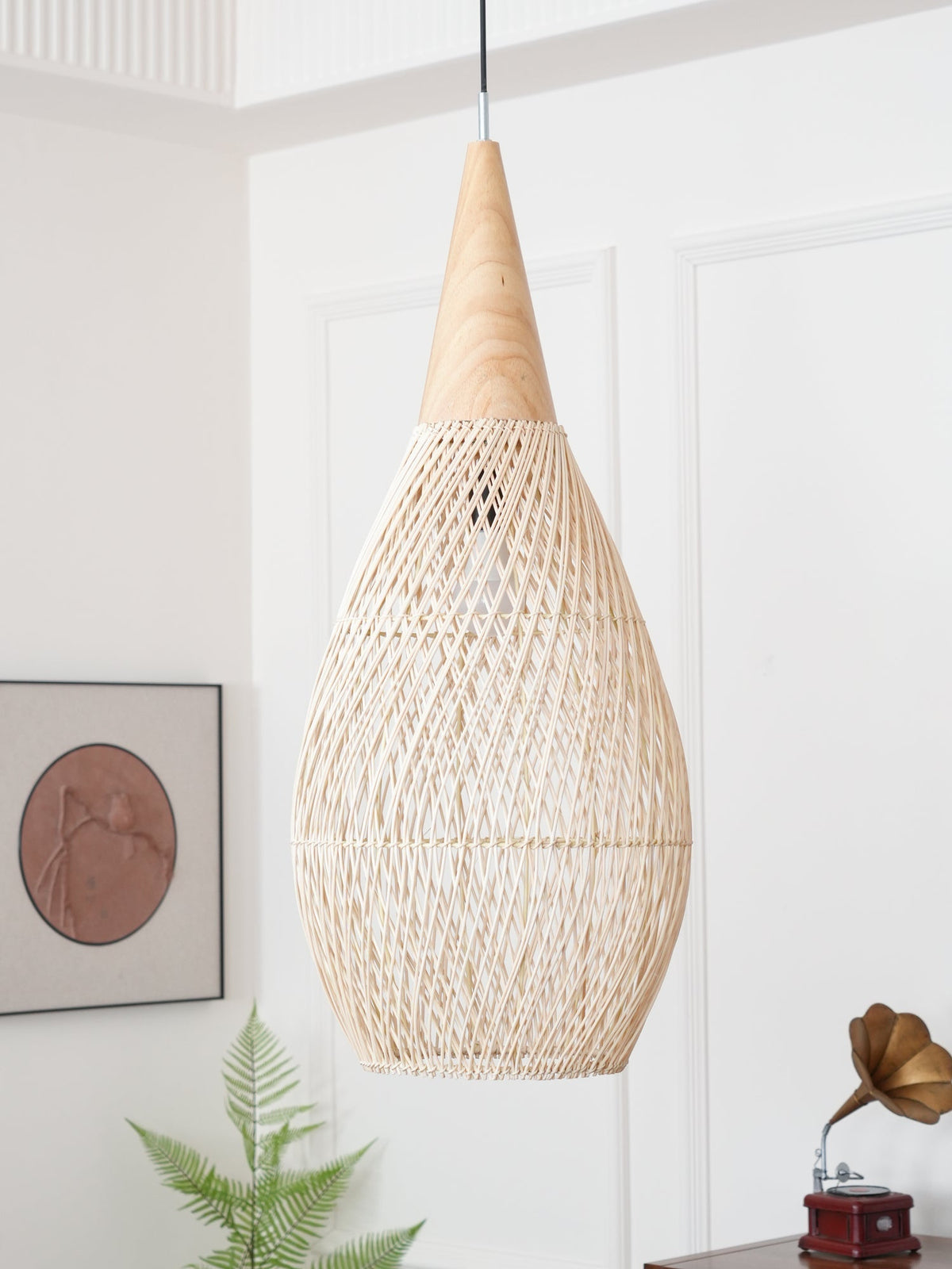 Clairstone Rattan Pendant Light