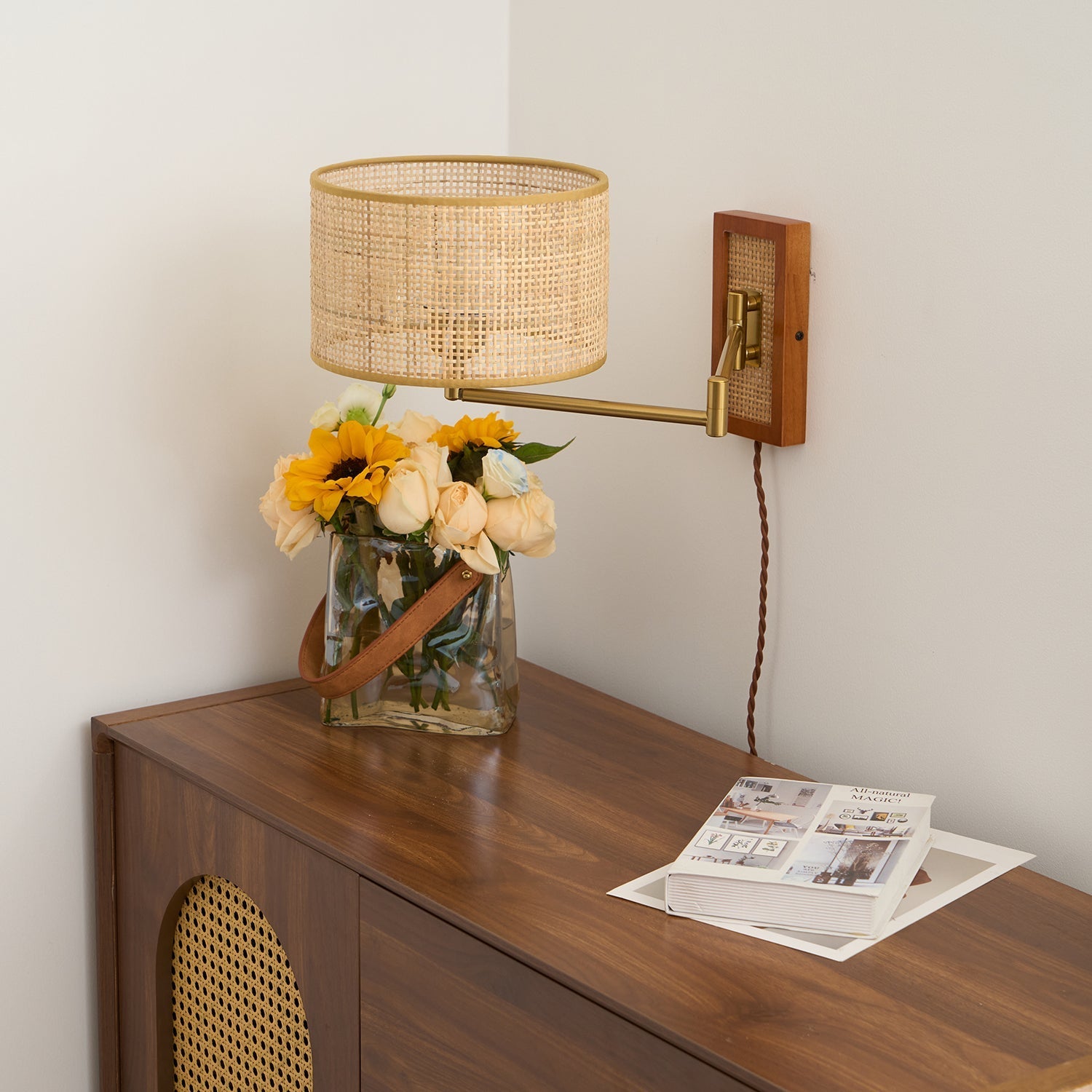 Rivaro Swing Arm Wall Lamp - Neutral Decor
