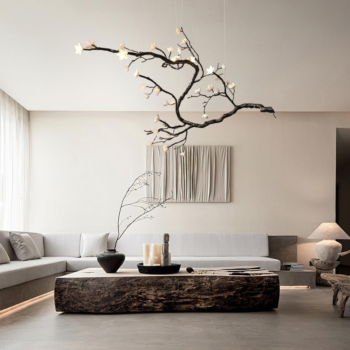 Hilten Chandelier Branch Floral Organic