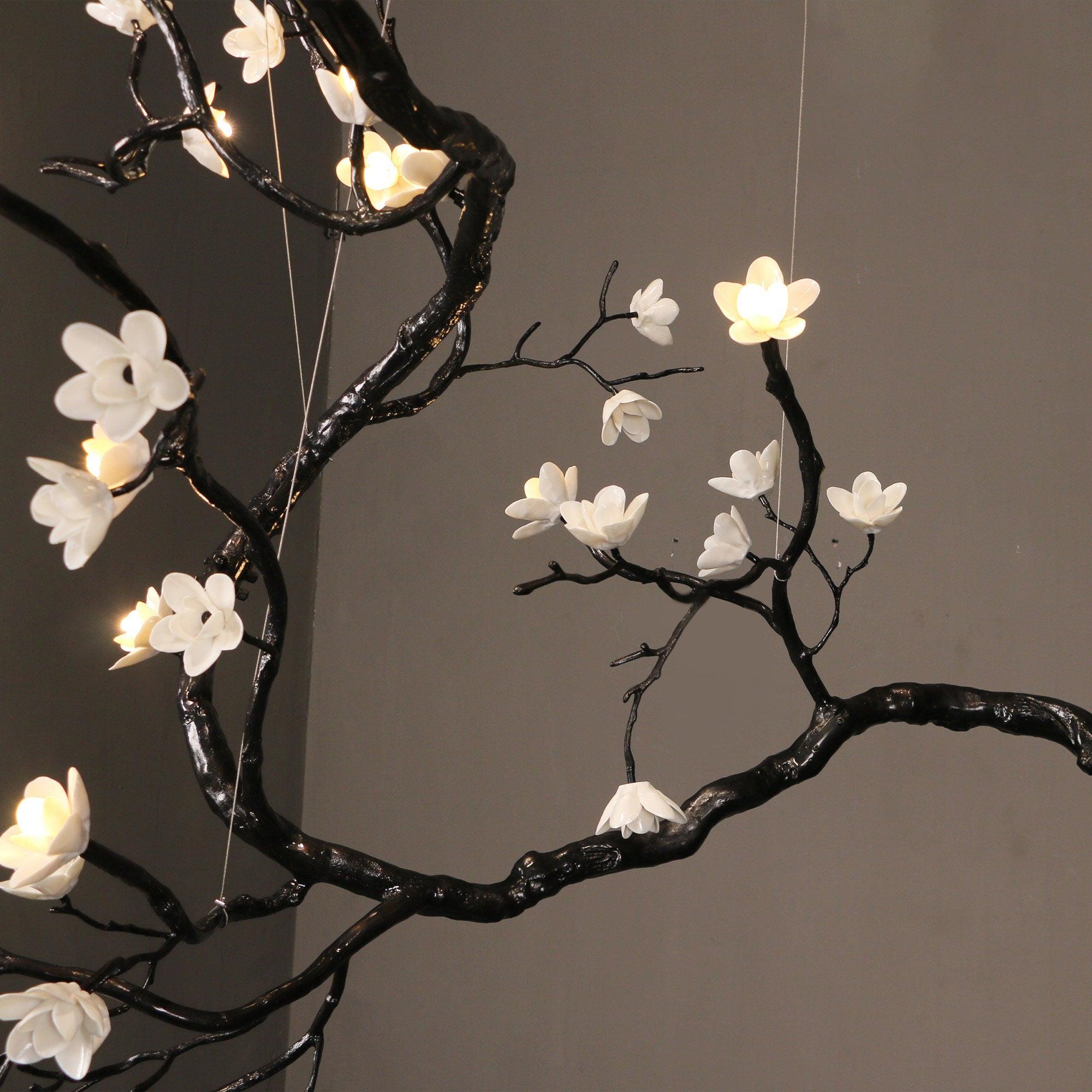 Hilten Chandelier Branch Floral Organic