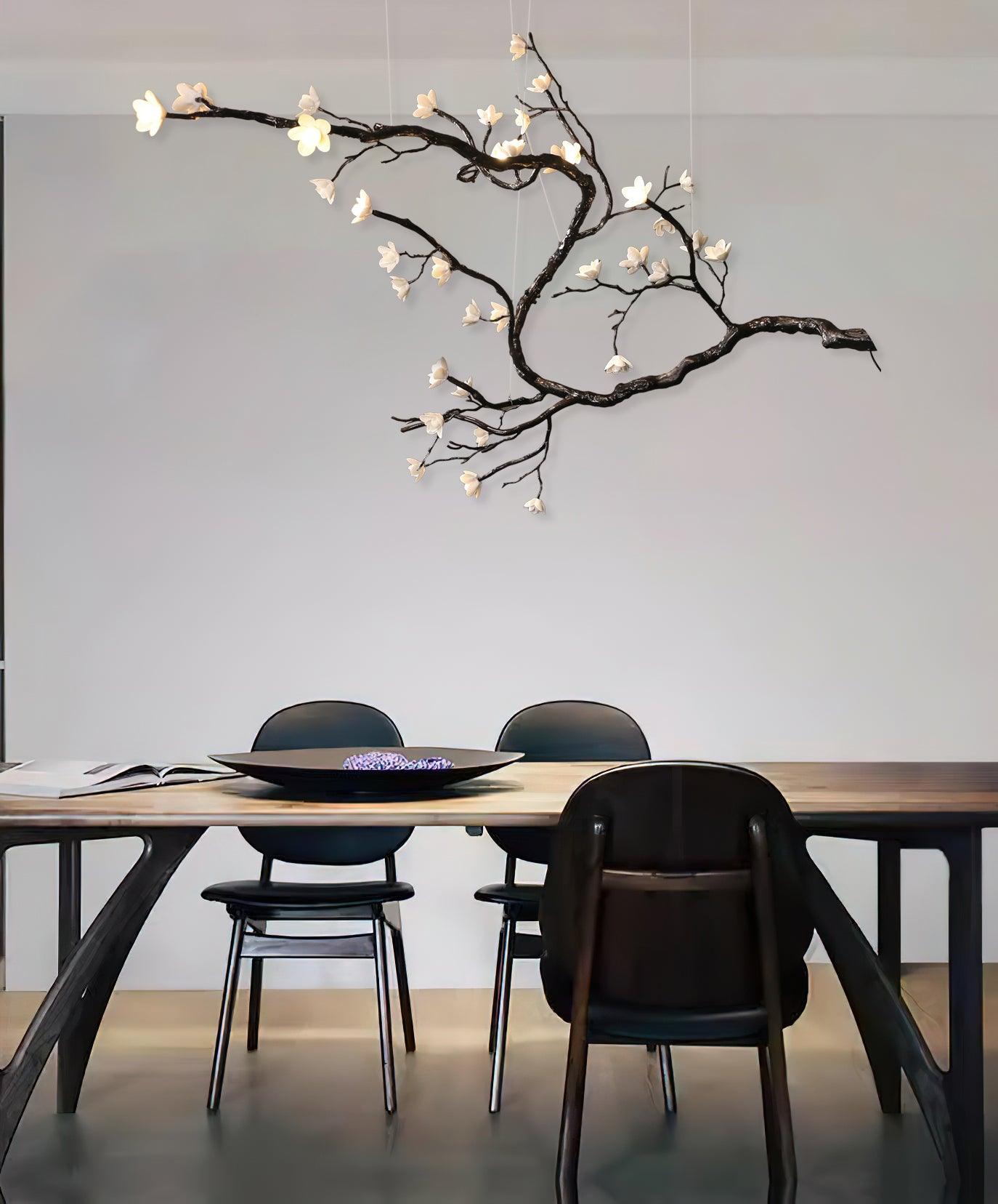 Hilten Chandelier Branch Floral Organic