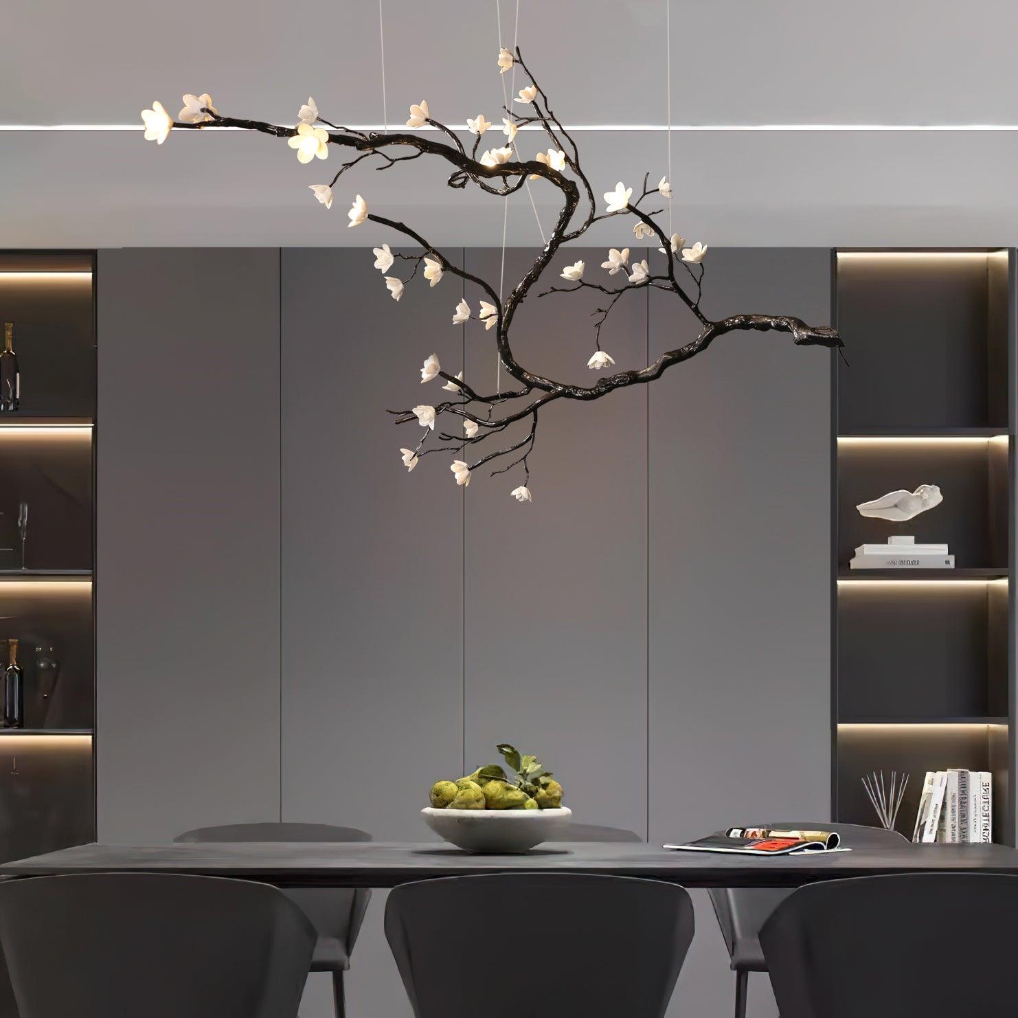 Hilten Chandelier Branch Floral Organic
