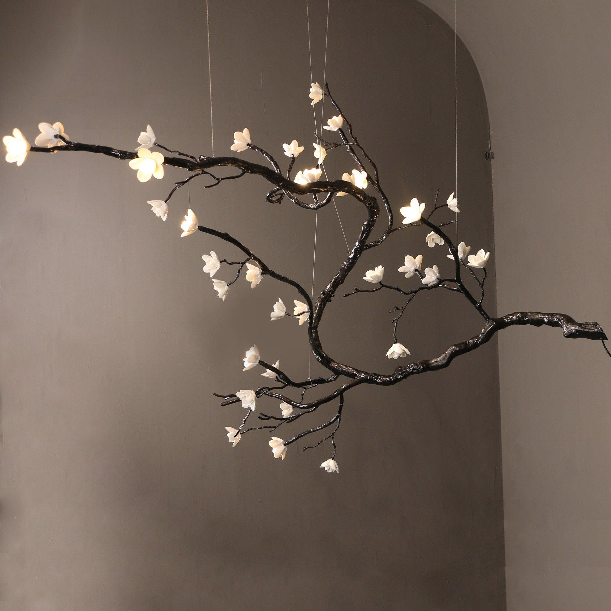 Hilten Chandelier Branch Floral Organic