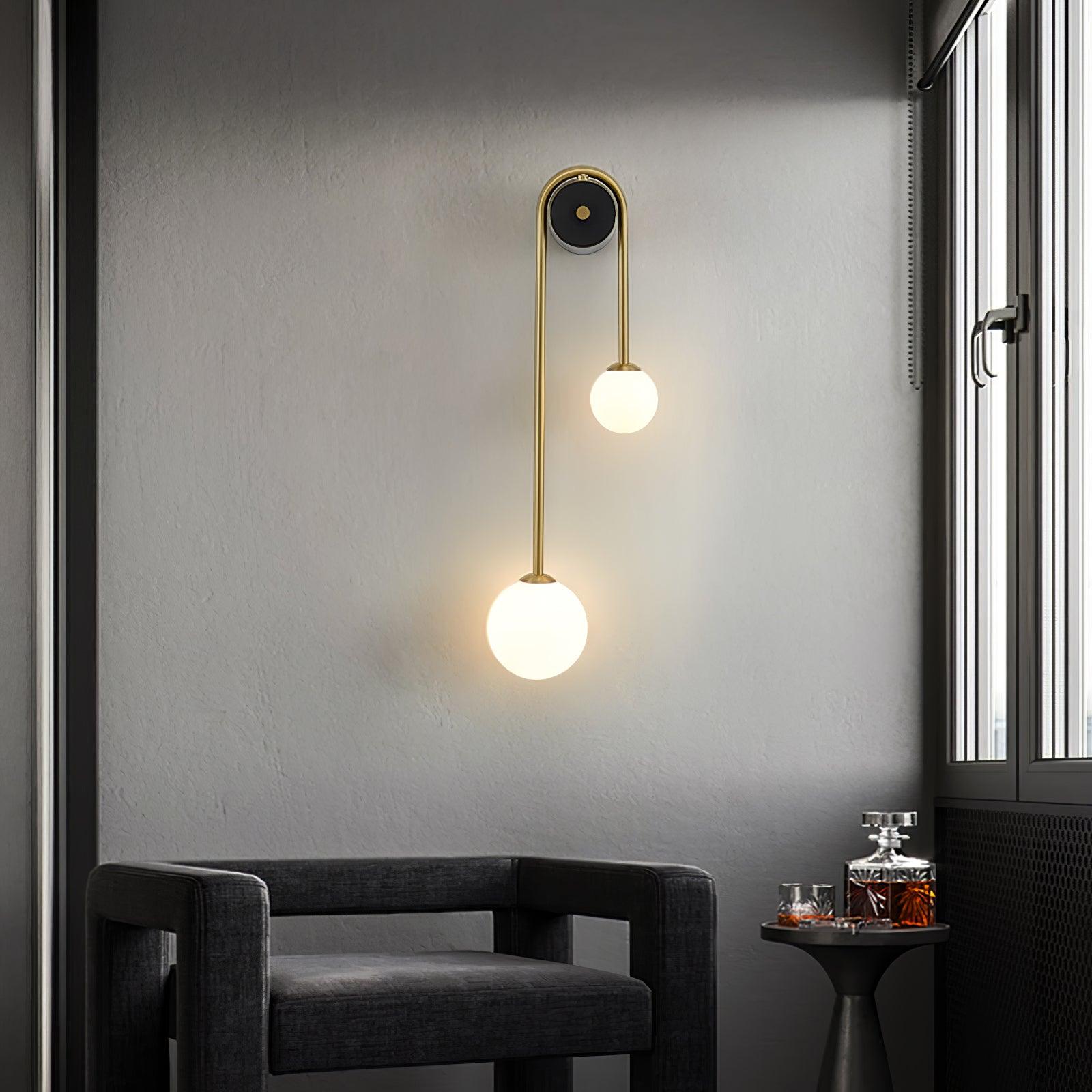 Raphael Brass Arc Wall Light
