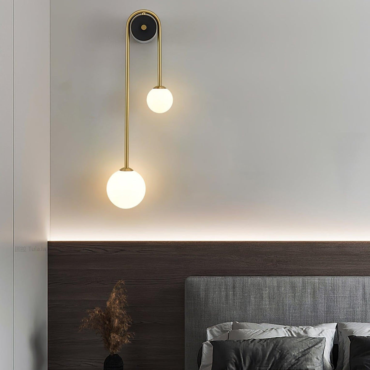 Raphael Brass Arc Wall Light
