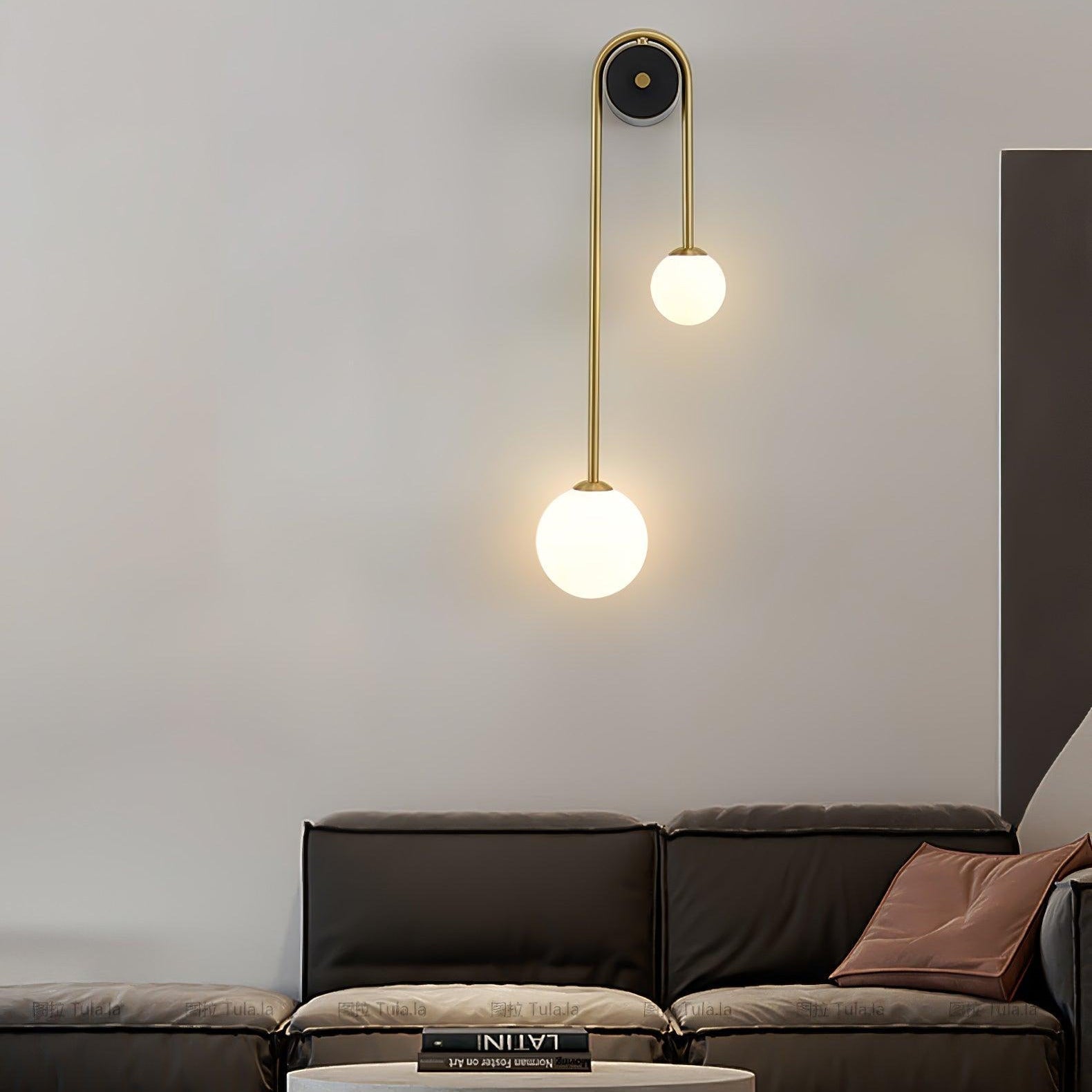 Raphael Brass Arc Wall Light
