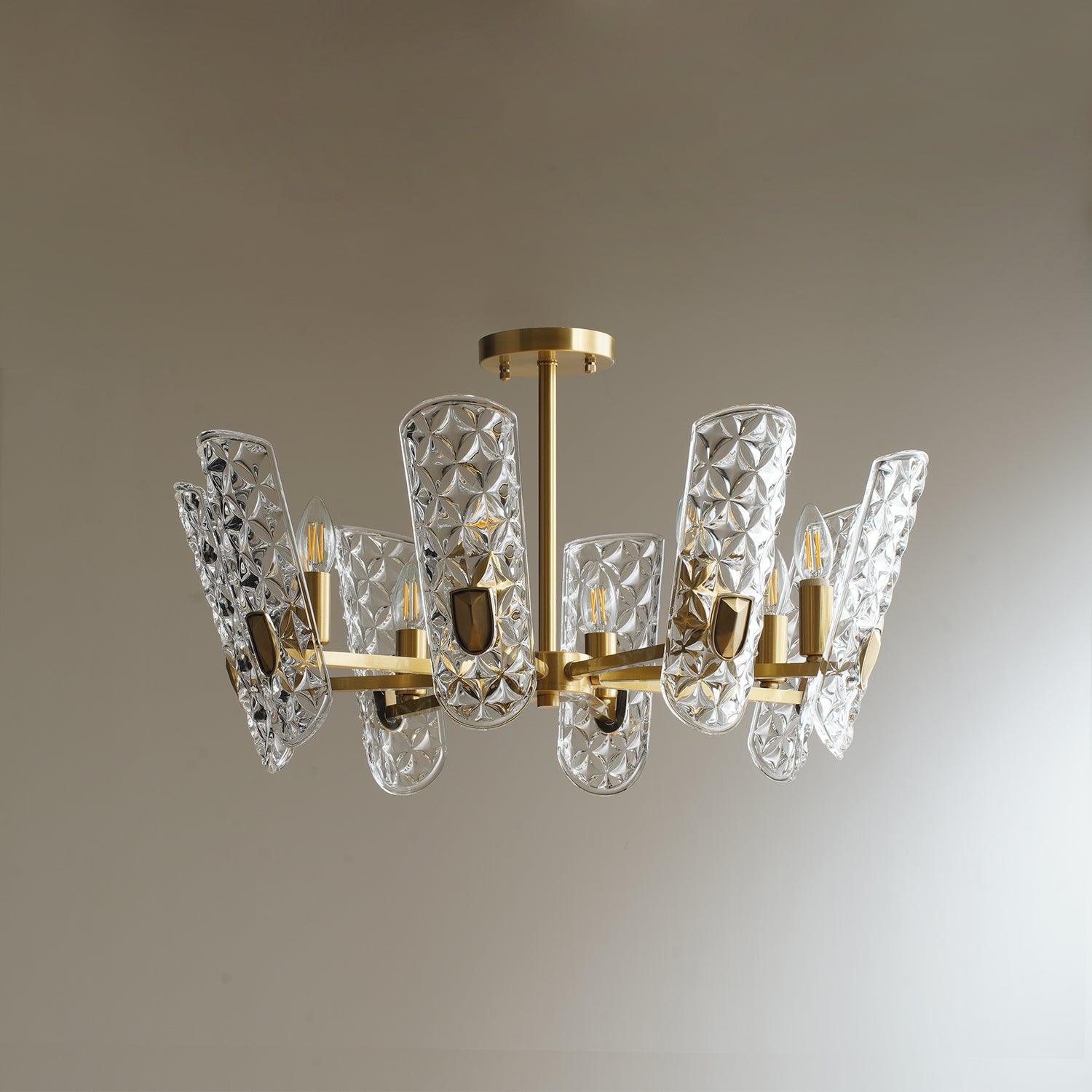 Casinian Elegant Brass Central Chandelier