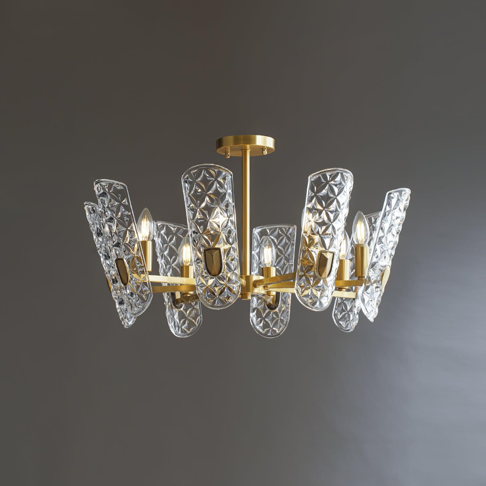 Casinian Elegant Brass Central Chandelier