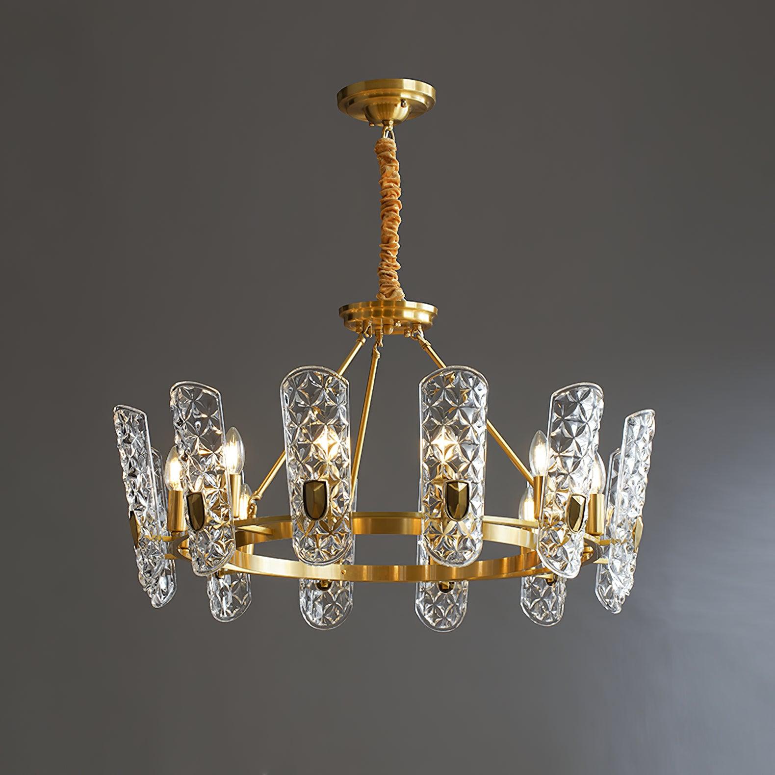 Casinian Elegant Brass Central Chandelier