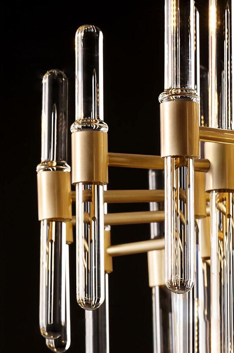 Jorine Chandelier Antique Brass Starburst