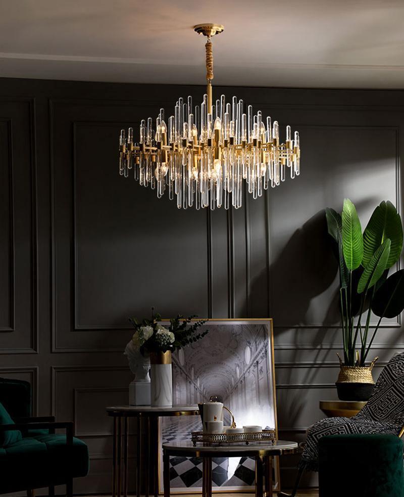 Solara Chandelier Antique Brass Starburst - Neutral Decor