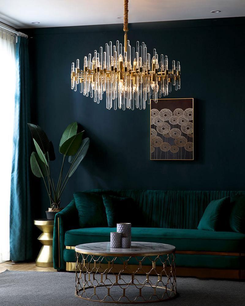Solara Chandelier Antique Brass Starburst - Neutral Decor