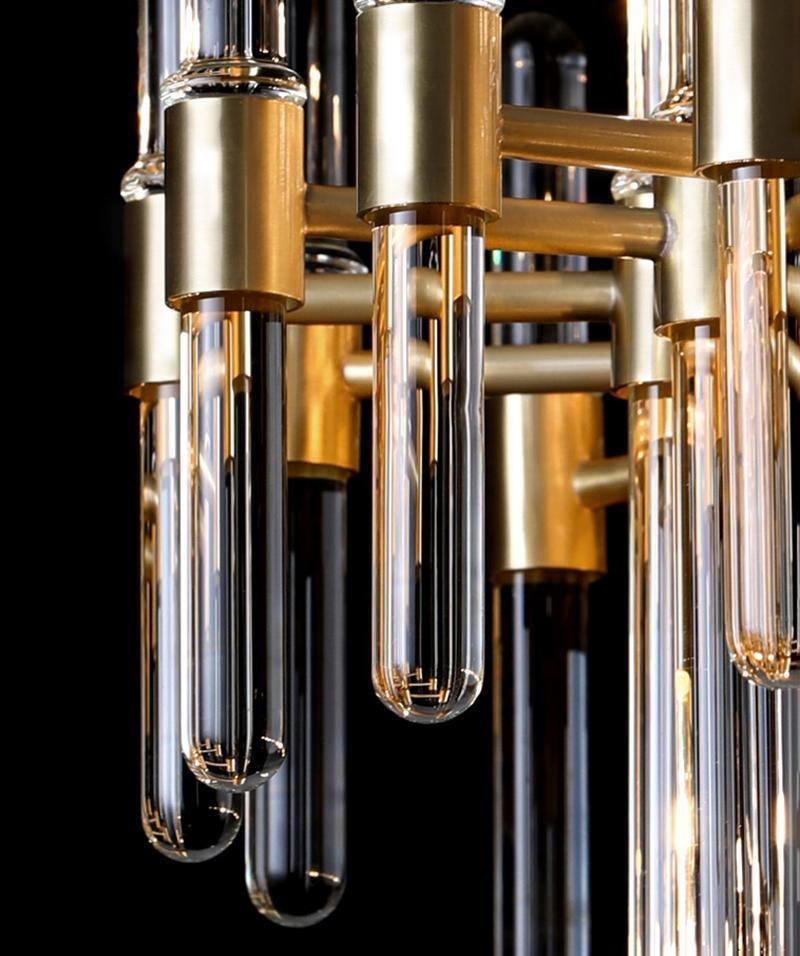 Solara Chandelier Antique Brass Starburst - Neutral Decor