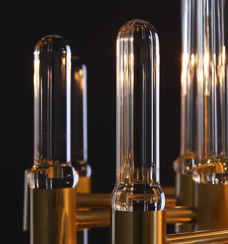 Jorine Chandelier Antique Brass Starburst