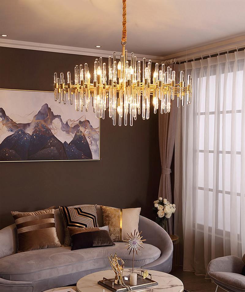 Jorine Chandelier Antique Brass Starburst