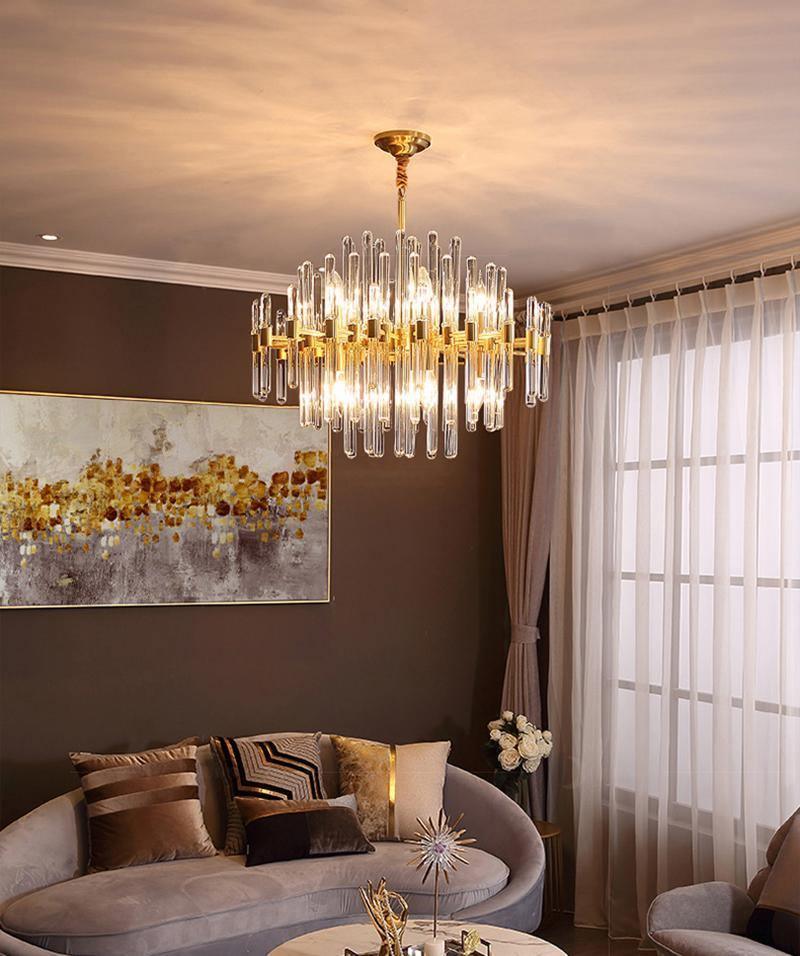 Jorine Chandelier Antique Brass Starburst