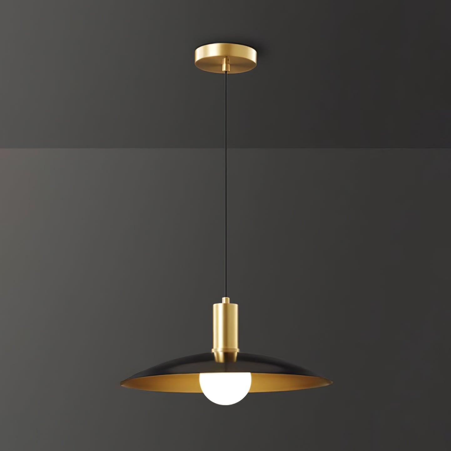 Thalora Brass & Glass Classic Pendant Lamp
