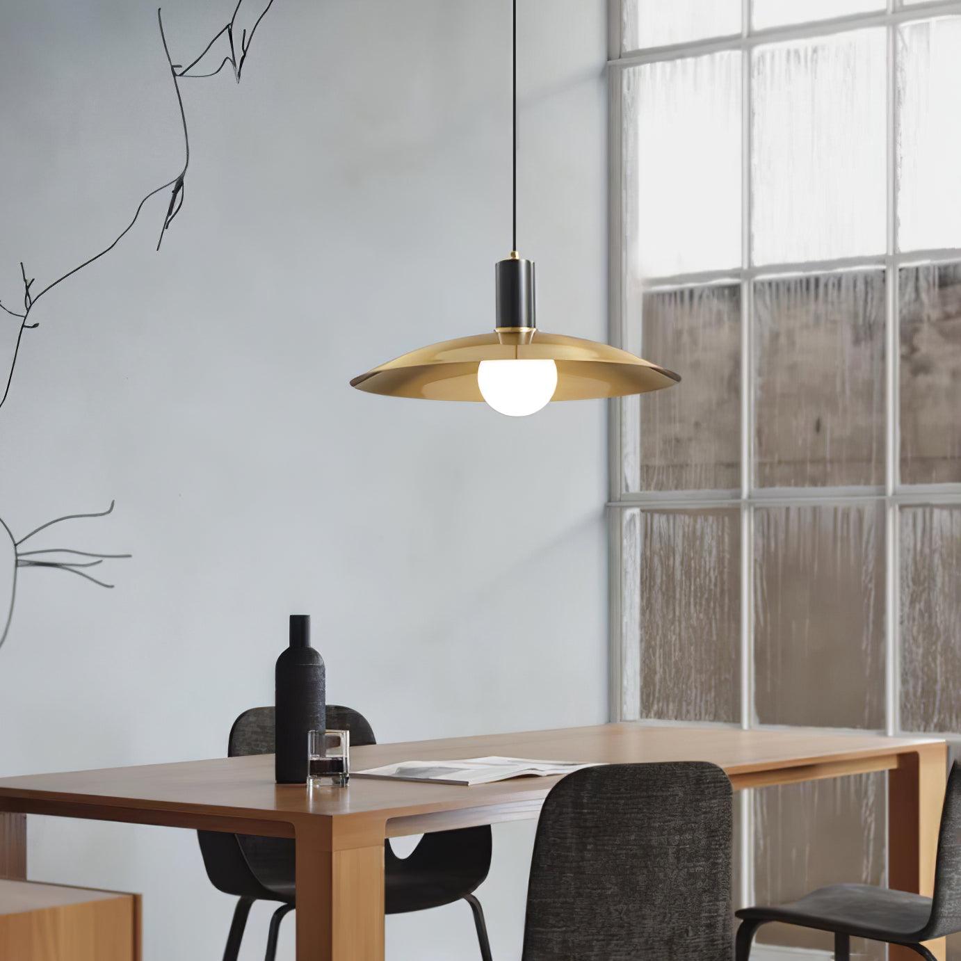 Thalora Brass & Glass Classic Pendant Lamp