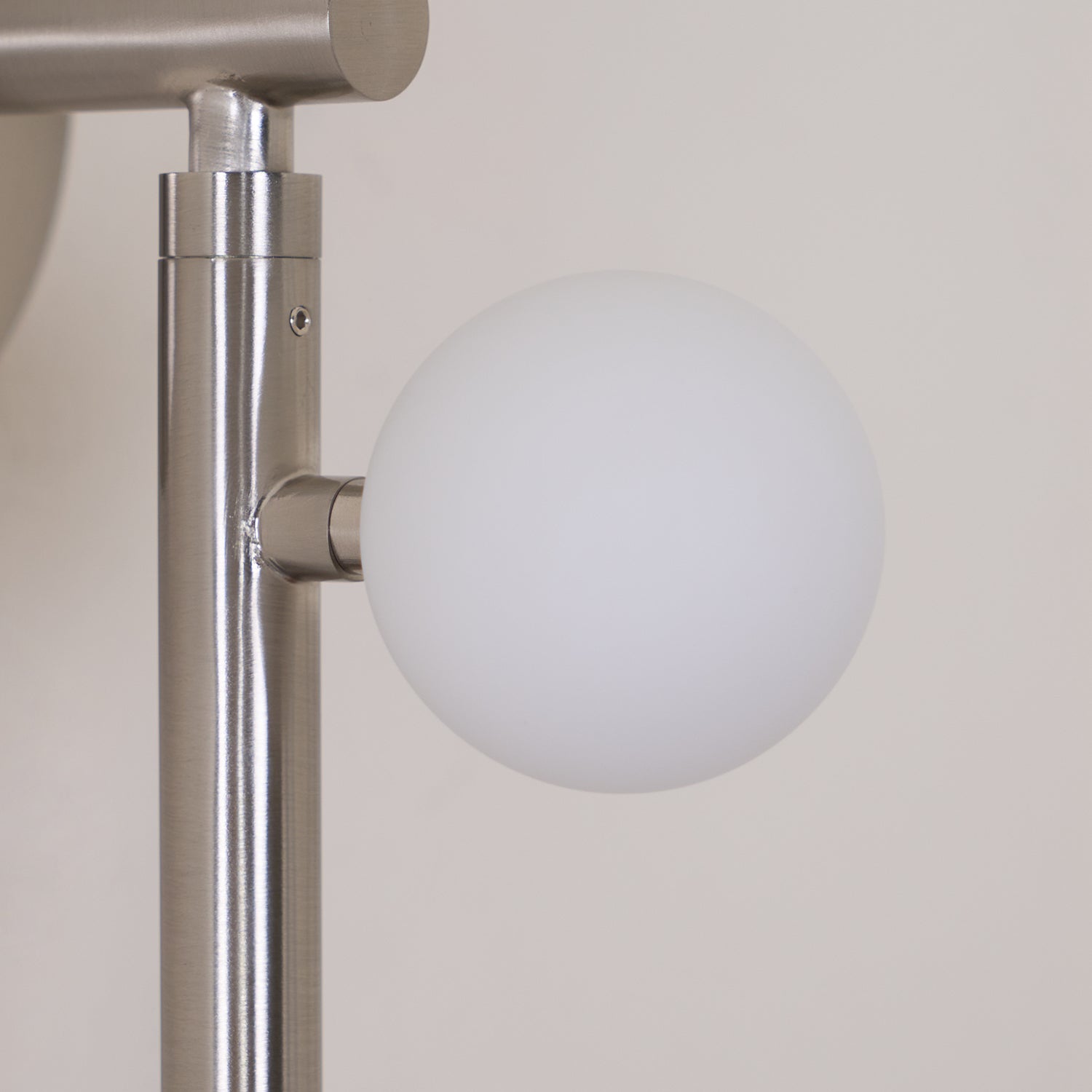Rory Modern Minimalist Tube Brass Glass Wall Lamp