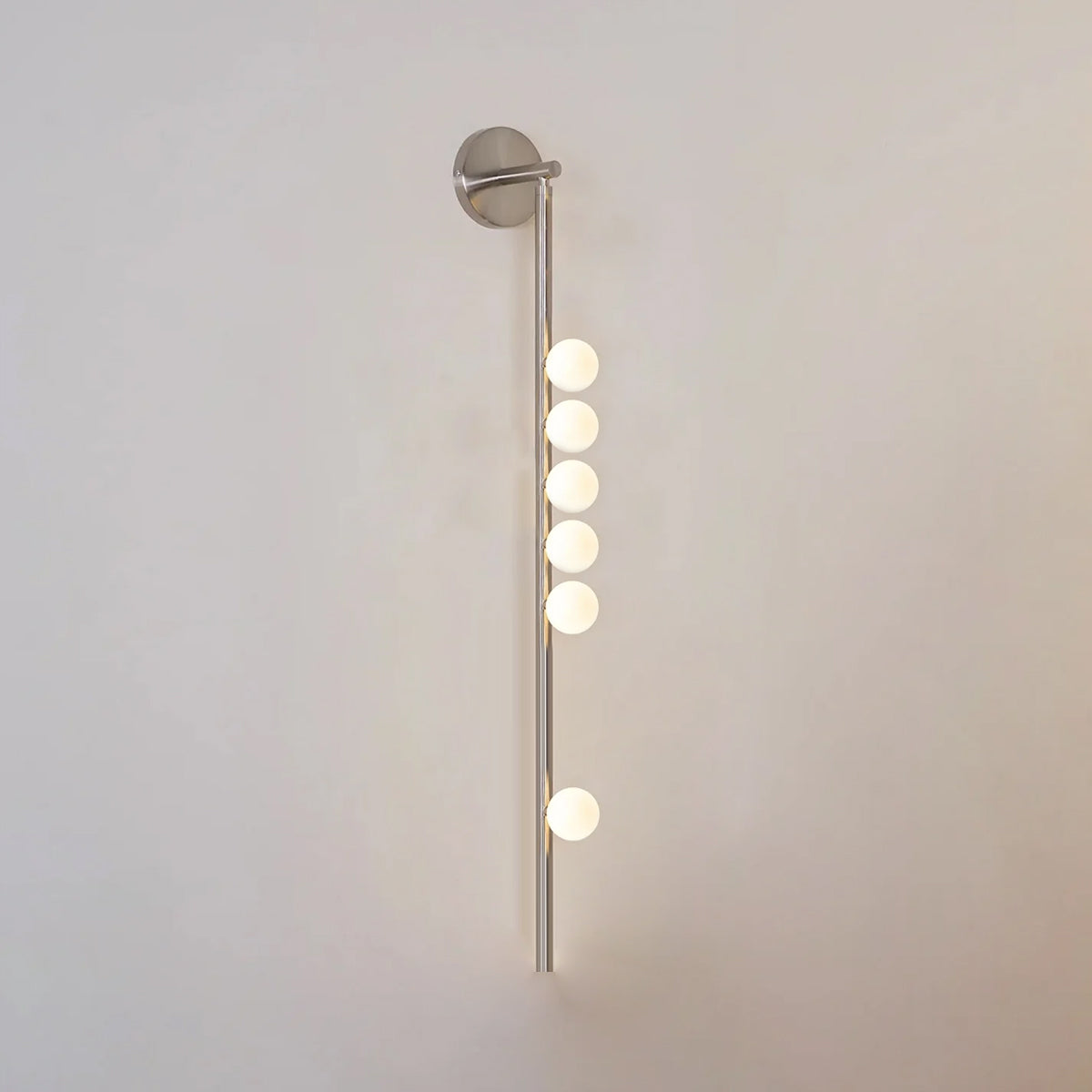 Rory Modern Minimalist Tube Brass Glass Wall Lamp - Neutral Decor