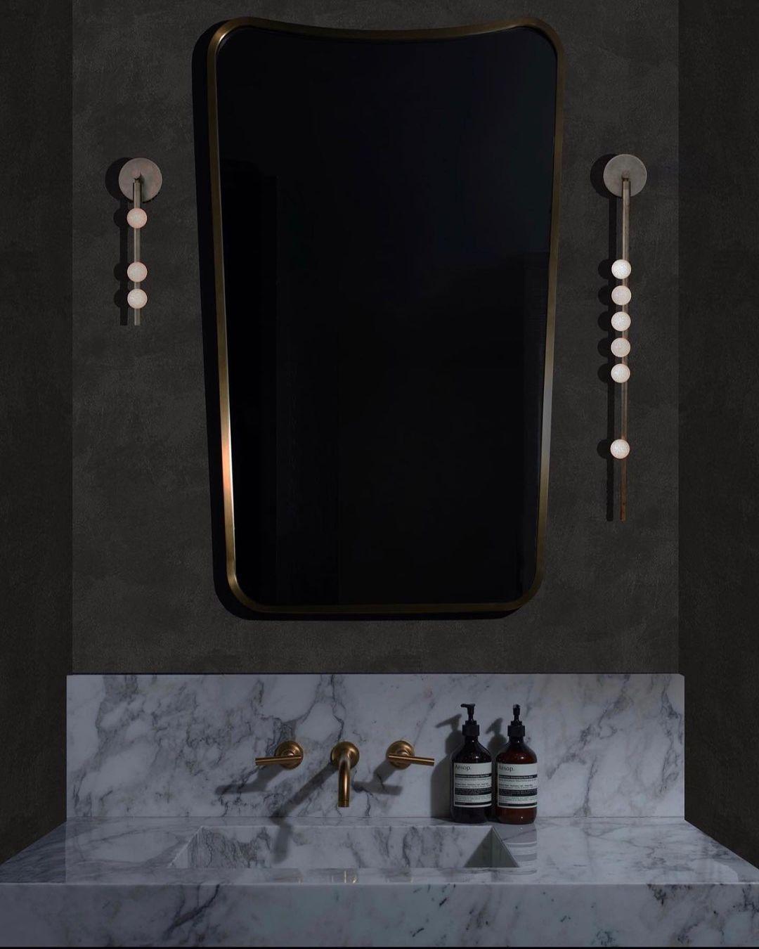 Rory Modern Minimalist Tube Brass Glass Wall Lamp - Neutral Decor