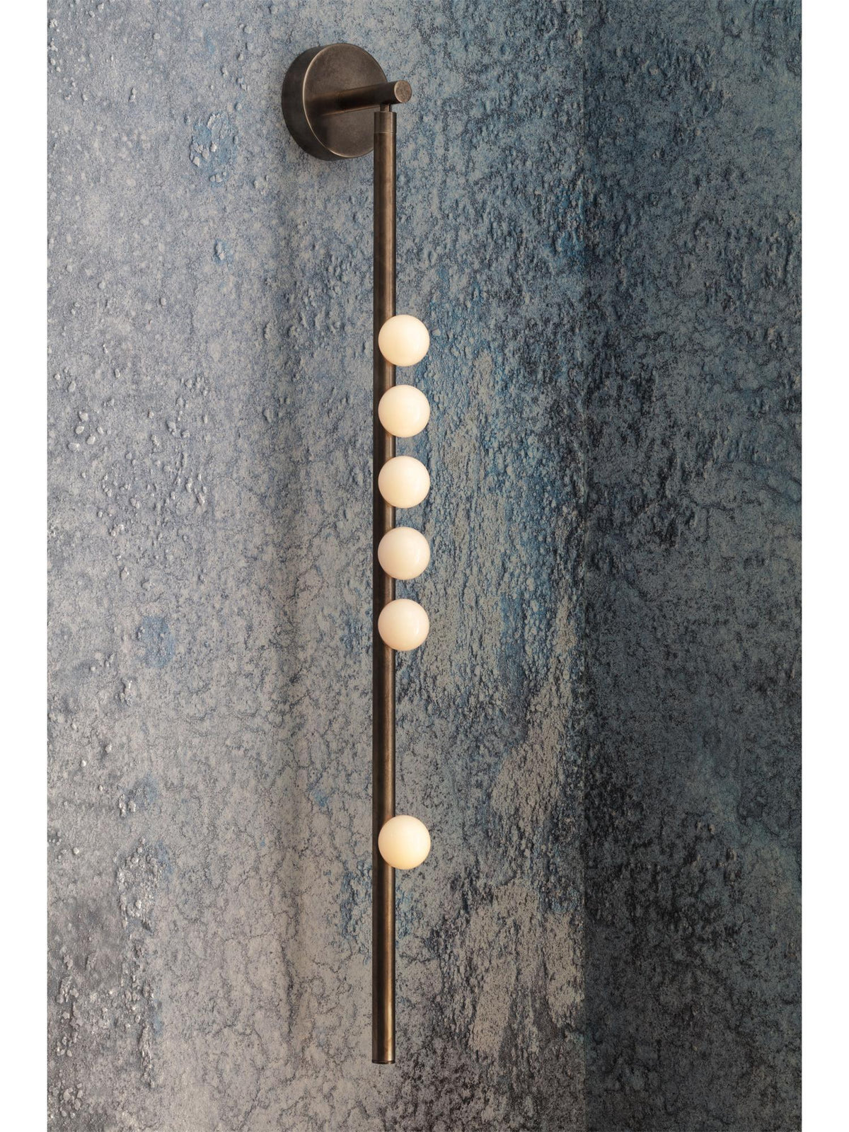 Pamela Tube Plug-in Brass Glass Wall Lamp