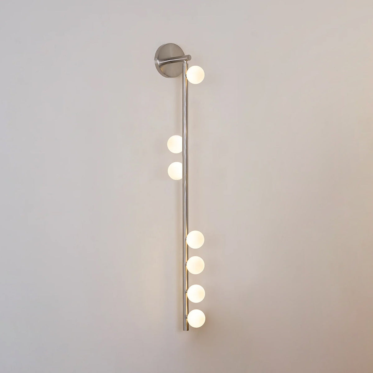 Pamela Tube Plug-in Brass Glass Wall Lamp