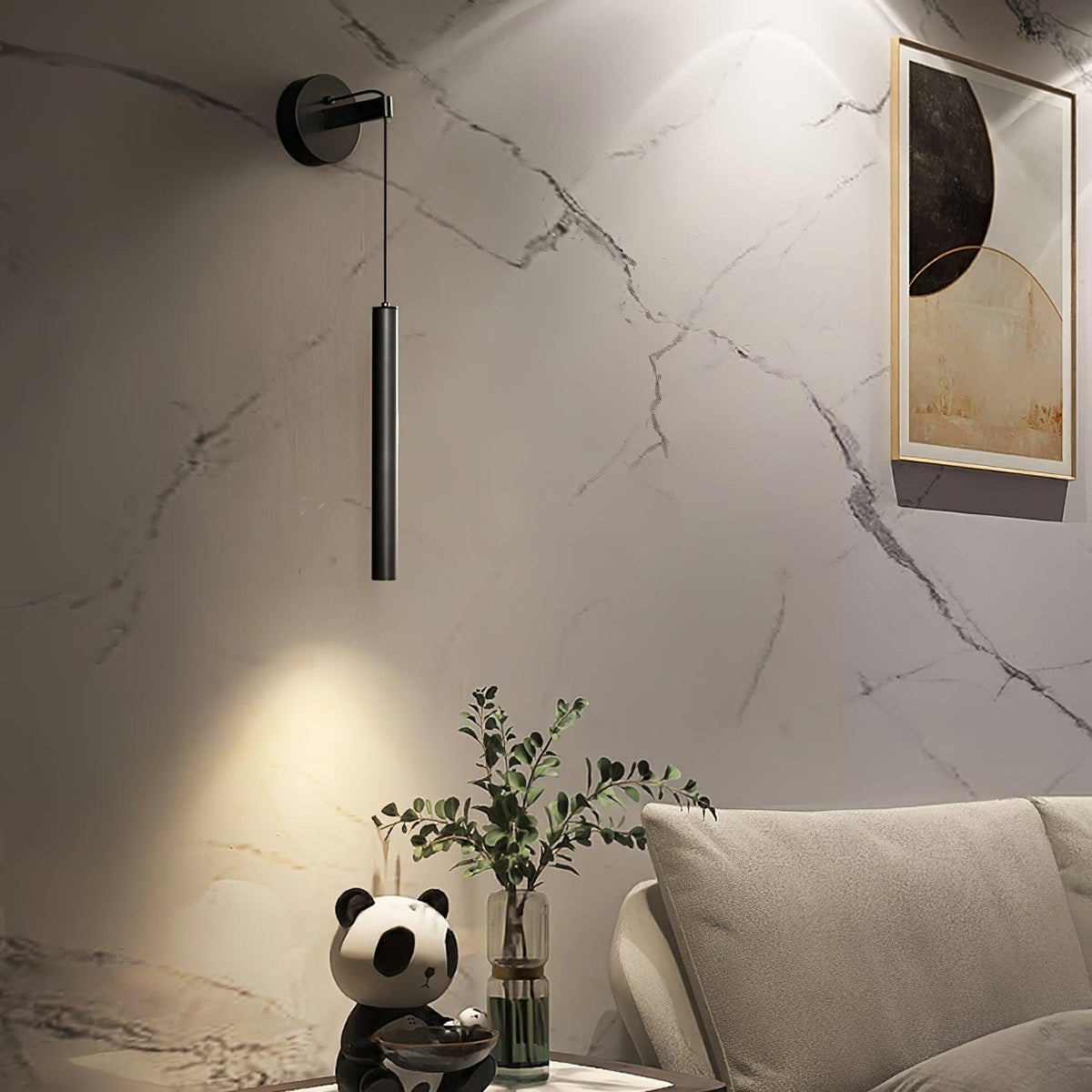 Loxley Modern Minimalist Line Brass Wall Light