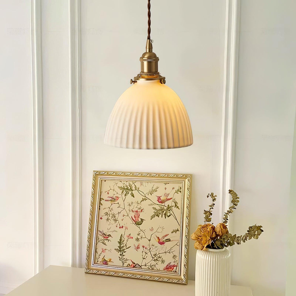 Ornoryra Vintage Glass Pendant Light