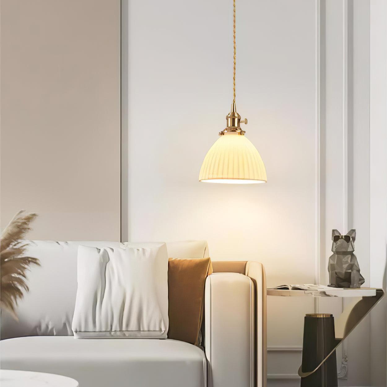Ornoryra Vintage Glass Pendant Light