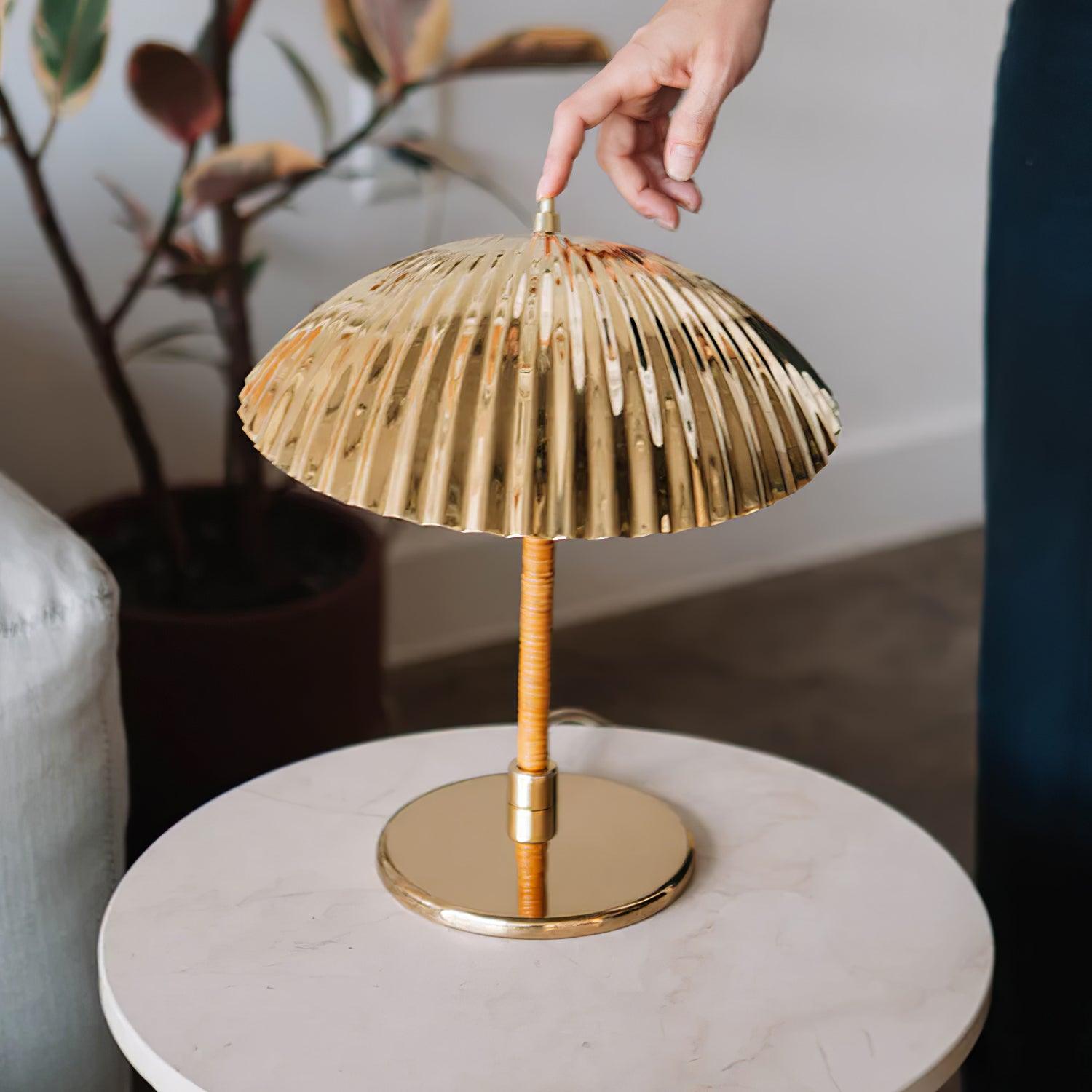Zorare Brass Glam Table Lamp