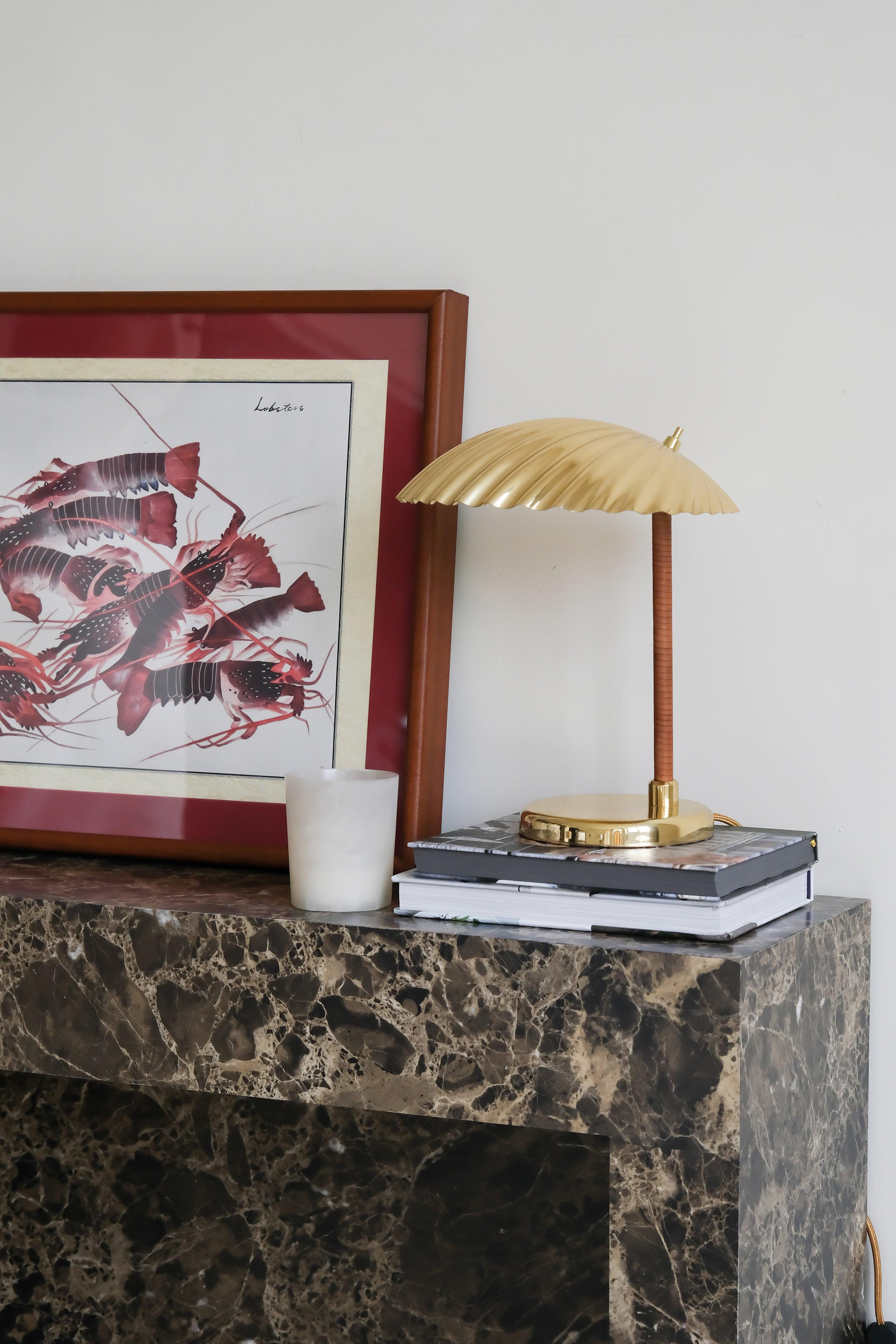Zorare Brass Glam Table Lamp