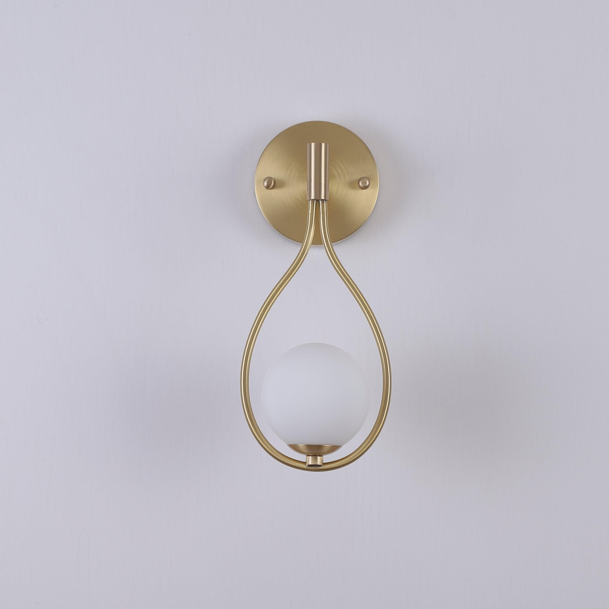 Eiralaya Modern Minimalist Vanity Brass Glass Wall Lamp