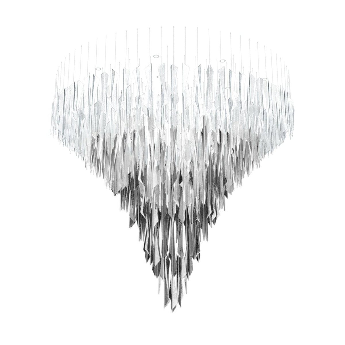 Nyvinia Glass Feather-Shape Chandelier