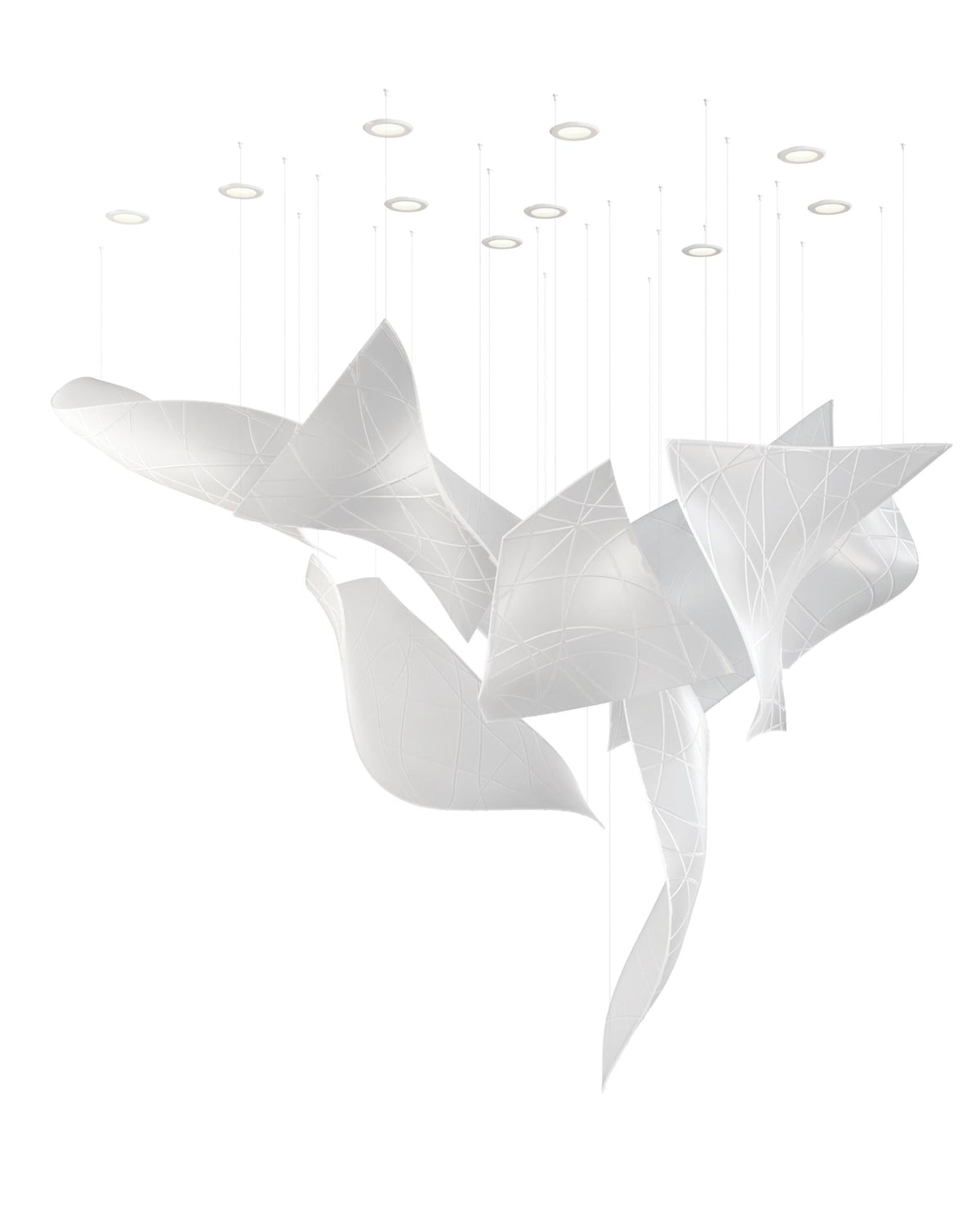 Alnoror Sculptural Gold Pendant Light