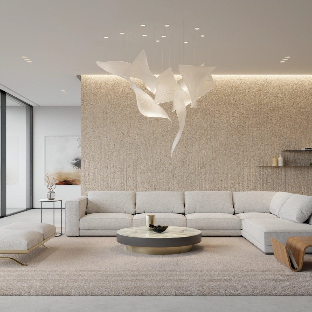 Alnoror Sculptural Gold Pendant Light