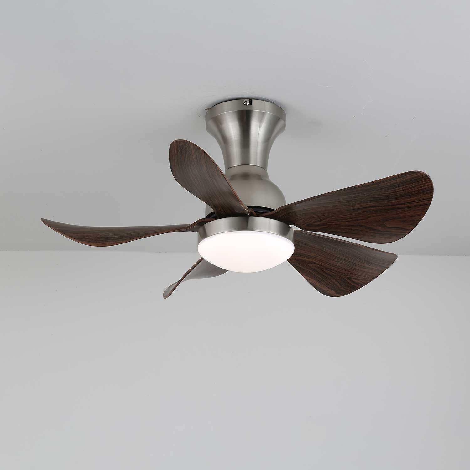 Novaro Modern Wood Ceiling Fan Light