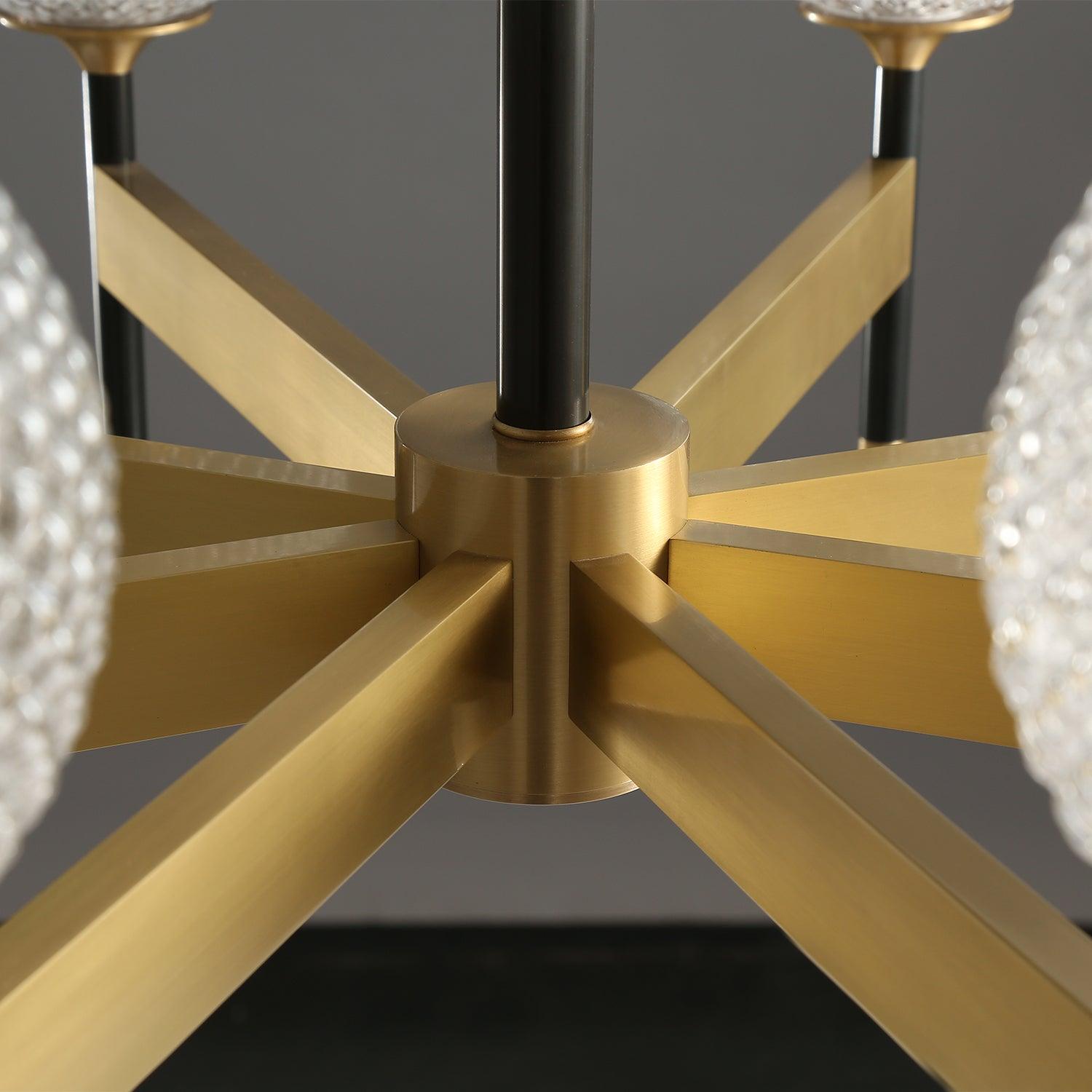 Glint Modern Brass Chandelier